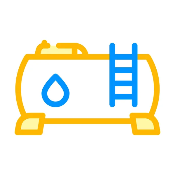 Agua material de construcción color icono vector ilustración — Vector de stock