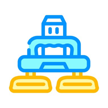 Araba cilalama renk ikonu vektör illüstrasyonu için elektrik aygıtı