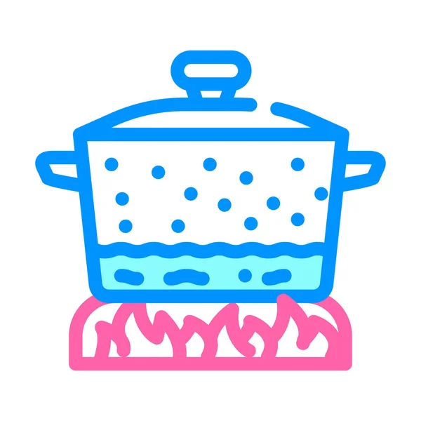 Bandeja para cocinar color icono vector ilustración — Archivo Imágenes Vectoriales