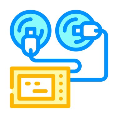 Vakum kabı renk ikonu çizimi ile uyarıcı