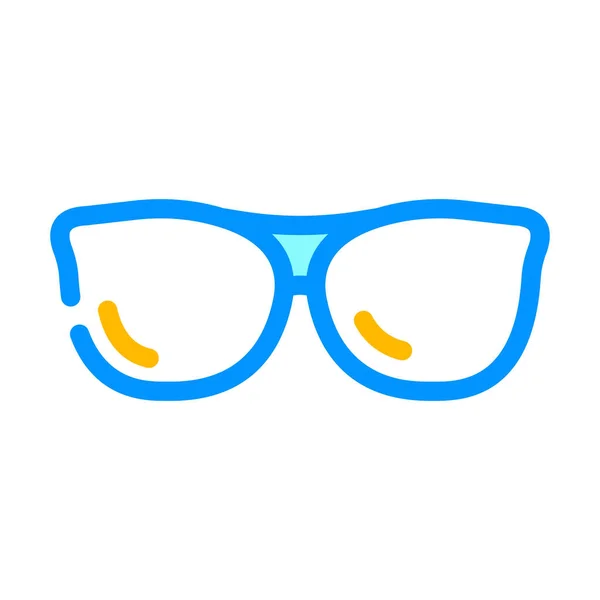 Eye glasses color icon vector illustration — Stock Vector