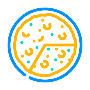 omlet İspanyolca yemek rengi vektör illüstrasyonu