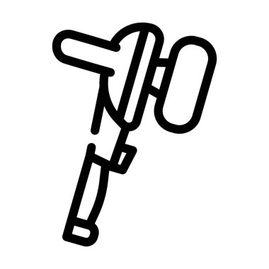 araba cilalama çizgisi ikon vektör illüstrasyonu için elektronik araç