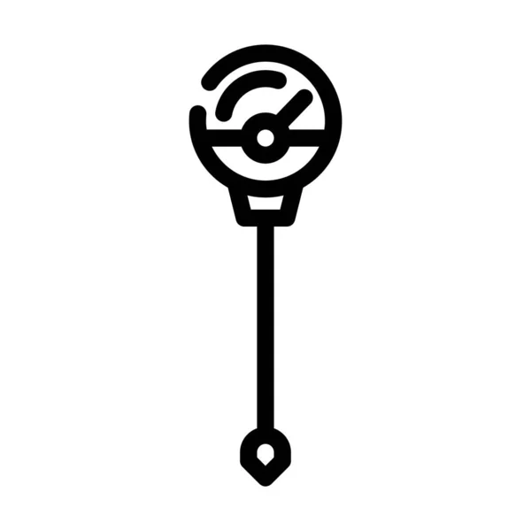 Boden Thermometer Kompostlinie Symbol Vektor Illustration — Stockvektor