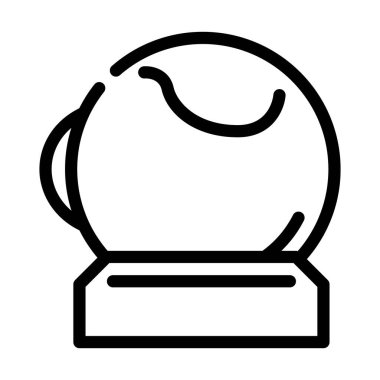 yapay göz çizgisi ikonu vektör çizimi