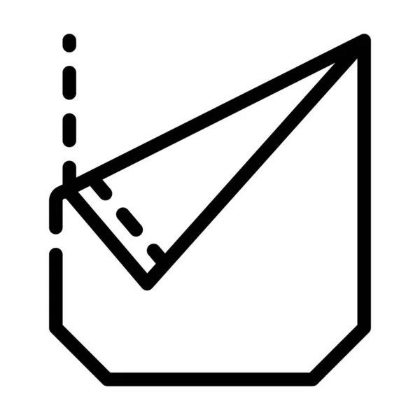 Zerrissene Pocket Line Icon Vektor Illustration — Stockvektor