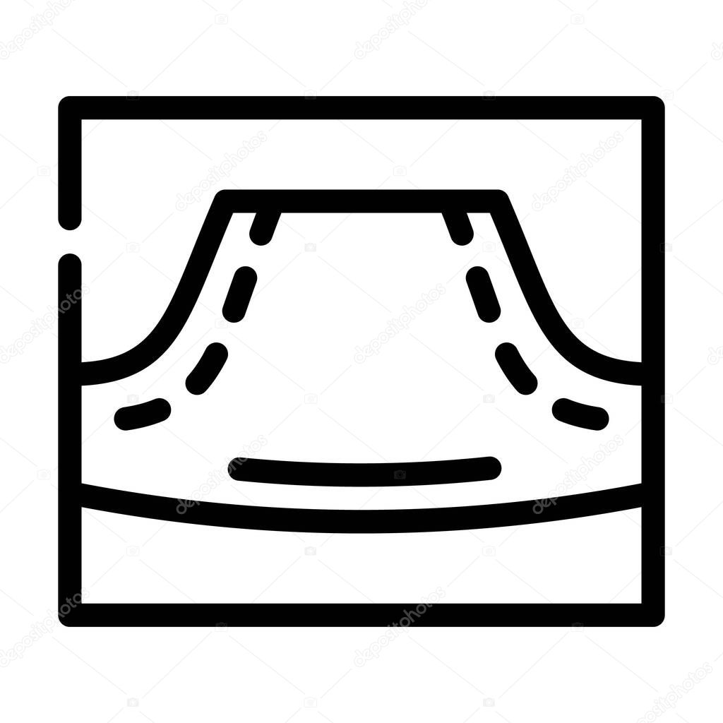 hoodie pocket line icon vector illustration