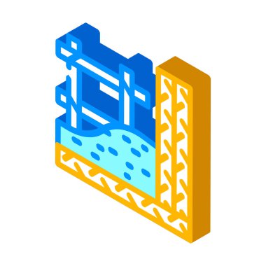 armatür oluşturma materyali izometrik ikon vektör çizimi