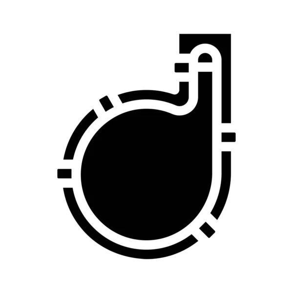 Ilustración del icono del glifo de españa de piel de vino — Vector de stock