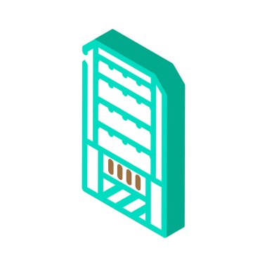 ev yapımı izometrik ikon vektör illüstrasyonu