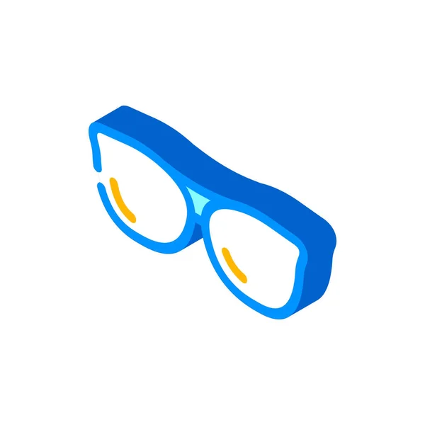 Eye glasses isometric icon vector illustration — Stock Vector