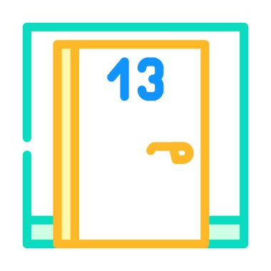 Sayılar renk simgesi vektöründen korkar. Sayılar korku işareti. izole edilmiş sembol çizimi