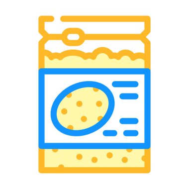 Sorghum glüten serbest renk ikonu vektörü. Sorghum glüten bedava işareti. izole edilmiş sembol çizimi