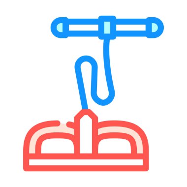 Vücut eğitimi spor aletleri renk ikonu vektörü. Vücut eğitimi araç gereç işareti. izole edilmiş sembol çizimi