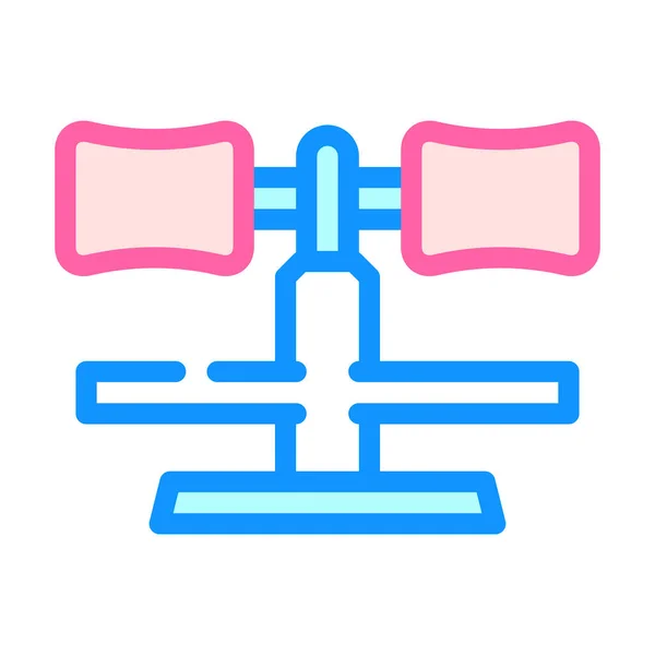 Leg Support Gym Equipment Color Icon Vector Leg Support Gym — Stock Vector