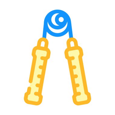 İp jimnastik aleti renk ikonu vektörü atlanıyor. İp atlama spor aleti tabelası. izole edilmiş sembol çizimi