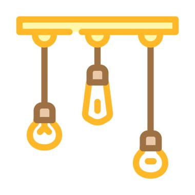 Ampuller elektriksel araç renk ikonu vektörü tasarlarlar. Ampuller elektrikli araç tabelası dizayn ederler. izole edilmiş sembol çizimi