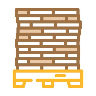 palet turba rengi ikon vektörü. Palet turba işareti. izole edilmiş sembol çizimi