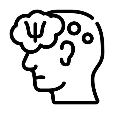 Hasta, doktor yardım hattı ikon vektörünü düşünüyor. Hasta doktor yardımı imzalamayı düşünüyor. izole edilmiş çizgi simgesi siyah illüstrasyon