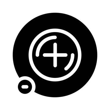 Atom hidrojeni sembolü vektör illüstrasyonu