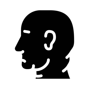 obezite problemi glyph ikon vektör çizimi