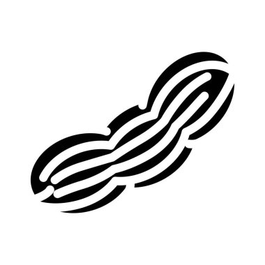 fıstıklı kabartma ikon vektör çizimi