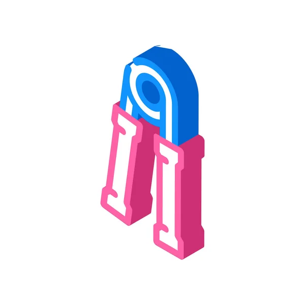 Carpal expander gym equipment isometric icon vector illustration — 스톡 벡터