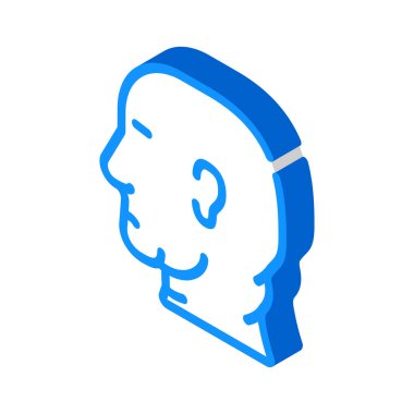 obezite problemi izometrik ikon vektör çizimi