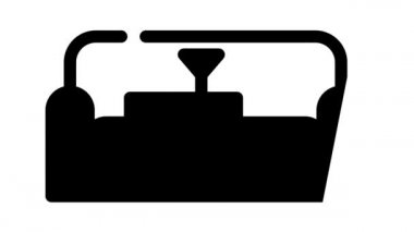 Salon alanı siyah simge canlandırması
