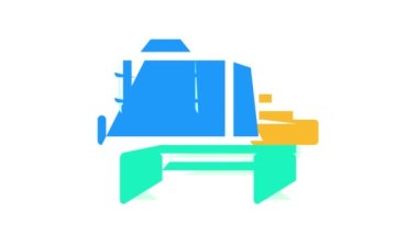 yiyecek teslimatı renk simgesi canlandırması