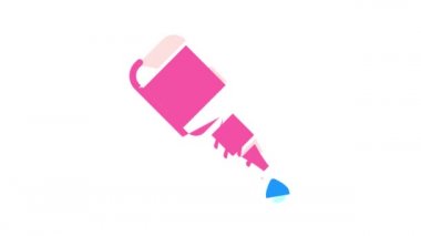 göz damlası renk simgesi canlandırması