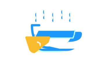 Bal rengi simge canlandırmalı çay