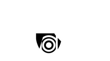 toz ve nem koruması standart kamera ip68 glyph simge animasyonu