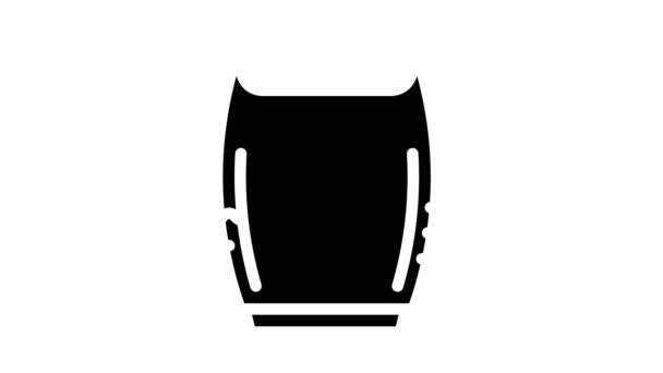 Aroma toevoegen luchtfilter glyph pictogram animatie — Stockvideo