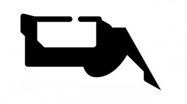 kamera aygıtı siyah simge canlandırması