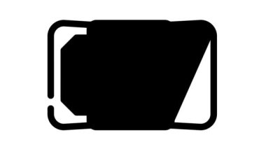 konserve paketi siyah simge canlandırması