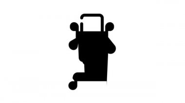 fizyoterapi kompleksi siyah simge canlandırması