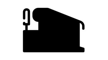 dinamik egzersiz merdiven çubukları siyah simge canlandırması