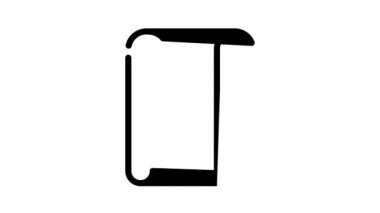 yoga gevşeme siyah simge animasyonu