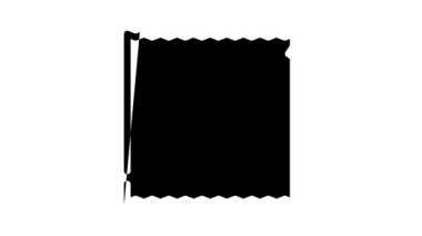 süpürge paketlenmiş siyah simge canlandırmasını siler