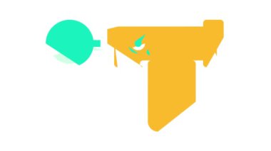 Perküsyon masaj tabancası renk canlandırması