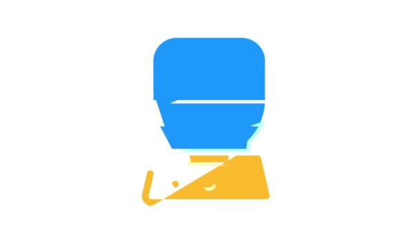 Air purifier and humidifier color icon animation — Stock Video