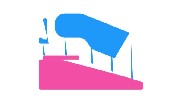다이내믹 운동 사다리 - 바 컬러 아이콘 애니메이션 — 비디오