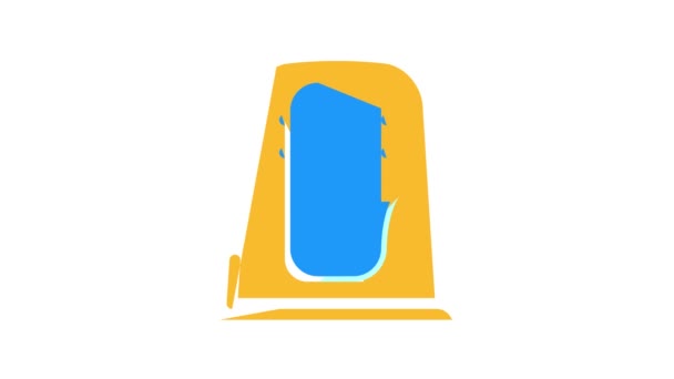 Mesa toallita dispensador color icono animación — Vídeo de stock