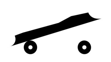 araba rapçisi glyph simge animasyonu