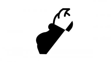 Gastrik bandaj siyah simge canlandırması