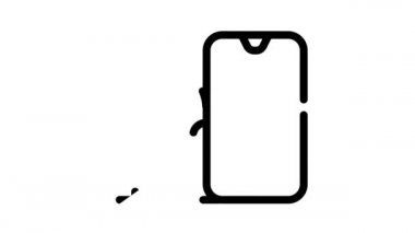 trafik denetimi siyah simge canlandırması