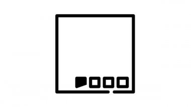 eşitleyici aygıt siyah simge canlandırması