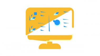 3d nesne renk simgesi canlandırması