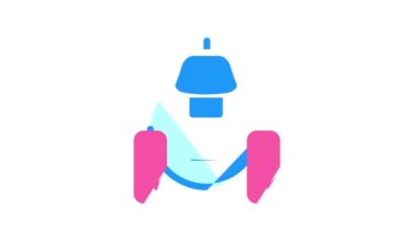robot oyuncak renk simgesi canlandırması